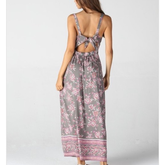 Floral Back tie Maxi Dress - Picture 2 of 3